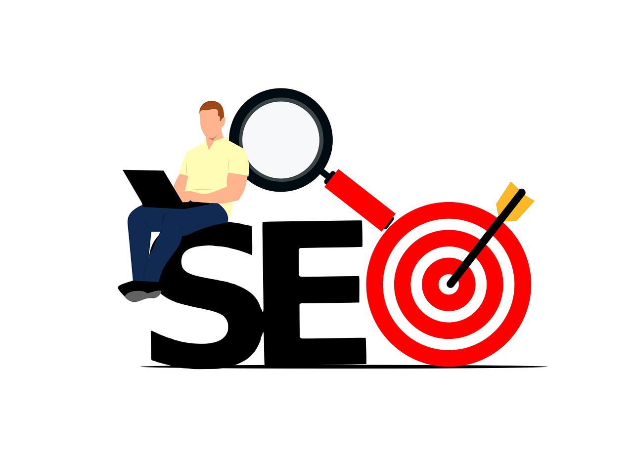 SEO specialist reviewing search results and website analytics